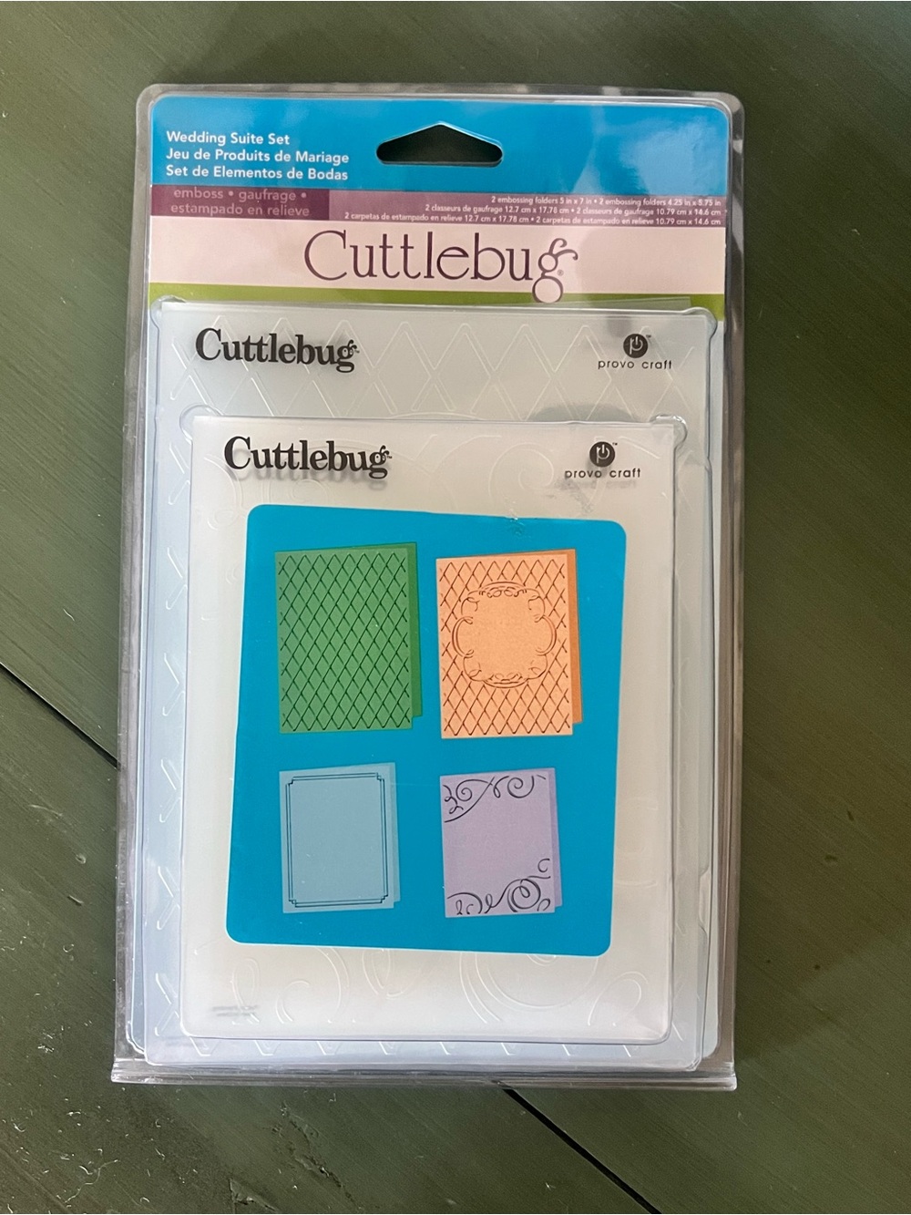 Cuttlebug Wedding Suite Embossing Set — Multi-Color